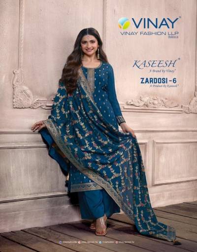 Zardosi Vol 6 By Vinay Designer Partywear Salwar Kameez Collection
